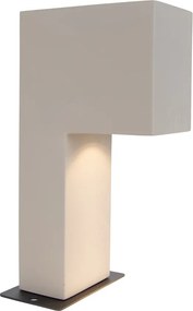 Nowoczesny słupek oświetleniowy zewnętrzny szary 35 cm IP44 - Pompei