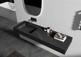 Umywalka wisząca BA8014 z odlewu mineralnego