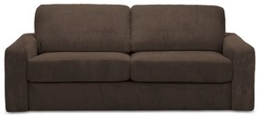Brązowa sztruksowa rozkładana sofa 195 cm Nona – Makamii