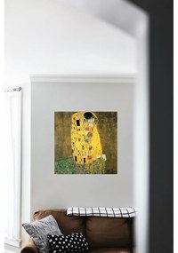 Reprodukcja obrazu Gustava Klimta – The Kiss, 50x50 cm