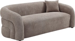 Kanapa 3-osobowa z tkaniny z bukli w kolorze taupe LAPIOTA od Maison Céphy