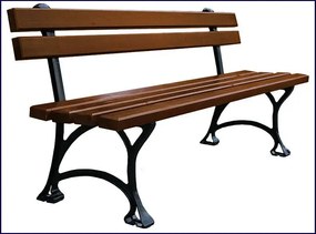 Ławka parkowa Eret 3X 150cm - 7 kolorów