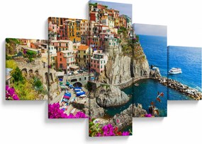 Obraz - Włoska wioska Manarola (125x70 cm)