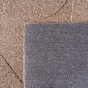 Dywan nowoczesny Pompei 3D  Geometria II beżowy 140 cm x 200 cm
