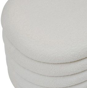 Siedzisko do przedpokoju GIULIA boucle, ze schowkiem, 110 x 46 x 40,5 cm