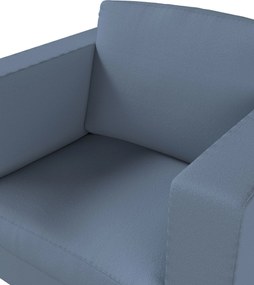 Pokrowiec na fotel Karlanda kolor niebieski tkanina strukturalna