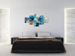 Obraz - Niebieskie motyle (125x70 cm)