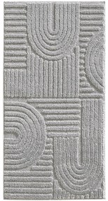 Dywan nowoczesny Art 3D szary 80 cm x 150 cm