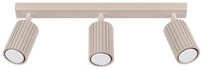 Listwa oświetleniowa 3-punktowa KARBON 3L taupe ryflowana SOLLUX  LIGHTING