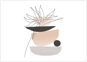 Obraz - Line art flowers N⁰1 (70x50 cm)