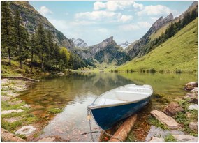 Obraz - Seealpsee, jezioro w Szwajcarii (70x50 cm)