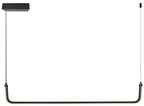 LED Żyrandol na lince LED/12W/230V 4000K 90 cm czarny