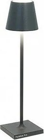 Lampa stołowa LED Poldina Pro Micro Dark Grey z możliwością ładowania i ściemniania, z czasem pracy baterii do 12 godzin