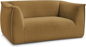 Musztardowa sztruksowa sofa 170 cm Giorgia – Bobochic Paris