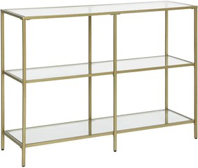 Złota wąska konsola w stylu glamour - Amuno 5X
