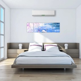 Obraz - Magiczne jezioro (170x50 cm)