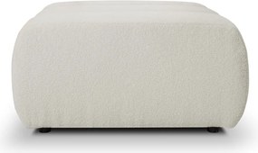 Pufa BALOO w kolorze białym w tkaninie LAMBI 09