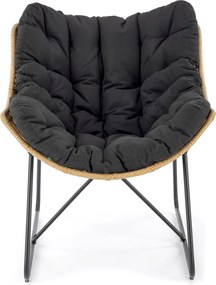 Rattanowy fotel Whisper z poduchą