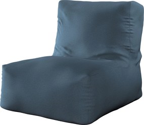 Puf-fotel kolor niebieski tkanina strukturalna