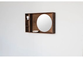 Brązowy panel z wieszakami do przedpokoju z litego drewna dębowego 40x65x11,5 cm Show Me – Mette Ditmer Denmark