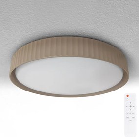 Brilagi - ściemnialny plafon LED LUCIA LED/60W/230V śr. 59 cm brązowy + pilot