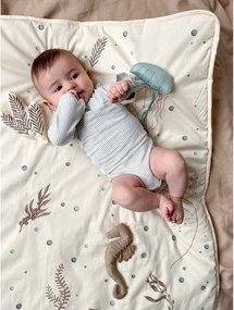 Jasnożółta mata do zabawy dla dzieci 80x80 cm Sea Garden – Cam Cam Copenhagen