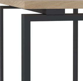 Biurko loft na płozach Sign 120 jackson hickory/szary mat