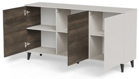 Komoda RANDOM 2 KM-1 160cm orzech/kaszmirowa HALMAR