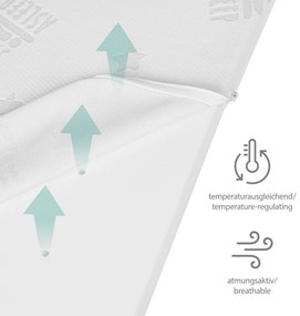Piankowy materac dziecięcy ze zdejmowanym pokrowcem 60x120 cm Comfort Air Roll – Roba