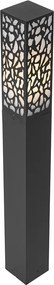 Nowoczesny słup ogrodowy czarny 90 cm IP44 - Nicole