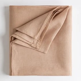 Więzienie Mantel En Lino Marrón Nude Claro & 145 X 240 Cm - Sklum