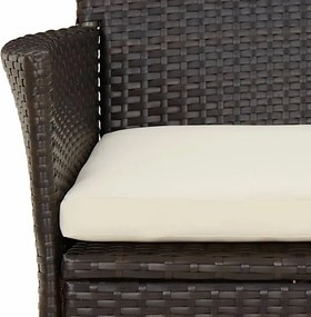 Brązowy zestaw mebli ogrodowych- Electo