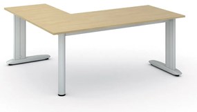 Narożne biurko PRIMO FLEXIBLE, 180x160 cm, brzoza