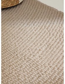 Wełniany dywan tkany ręcznie w jasnym naturalnym kolorze 80x150 cm Eleni Natural White – Hanse Home