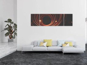 Obraz abstrakcyjnych linii (170x50 cm)