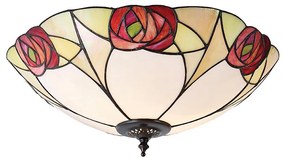 Endon 64182 - Oprawa sufitowa Tiffany INGRAM 2xE27/60W/230V śr. 45 cm