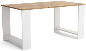 Stolik kawowy Ława Stół 90 cm MORI Biały/Dąb Wotan
