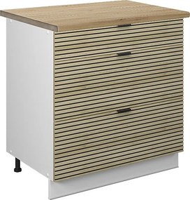 Szafka dolna do kuchni panel dębowy 80x60x82 fame-line