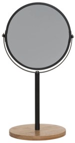 Lusterko kosmetyczne na bambusowej podstawie, wys. 34 cm