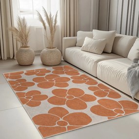 Pomarańczowy dywan odpowiedni do prania 120x180 cm Orange Meadow – Mila Home