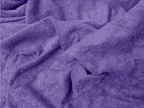 PrzytulneMieszkanie.pl Prześcieradło frotte EXCLUSIVE ciemnofioletowe 180 x 200 cm
