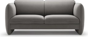 Ciemnoszara aksamitna sofa 168 cm Georgia – Micadoni
