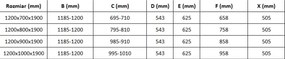Mexen Omega kabina prysznicowa rozsuwana 120 x 80 cm, transparent, czarna - 825-120-080-70-00