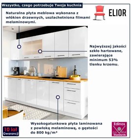 Zestaw 8 Białych Szafek Kuchennych 260 Cm W2-E10