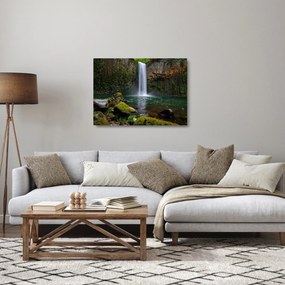 Obraz na szkle - wodospady (70x50 cm)