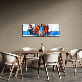 Obraz przedstawiający starożytną osobę (z zegarem) (90x30 cm)