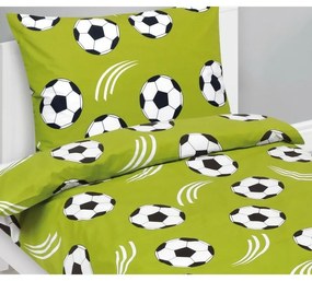 Bellatex Pościel bawełniana Junior Piłka nożna, 140 x 200 cm, 70 x 90 cm