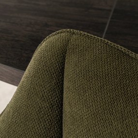 Krzesło Tapicerowane do Salonu NAWARA Zielone Nowoczesne