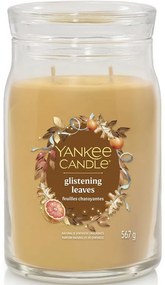 Yankee Candle Duża świeca zapachowa SignatureGlistening Leaves, 567 g, L