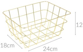 Ozdobny metalowy koszyk